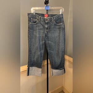 The Limited Dark Blue Cropped Jeans